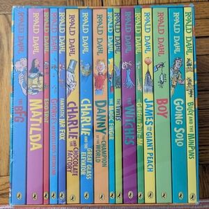 Roald Dahl Hardcover Box Set - Colorful Spine Collection